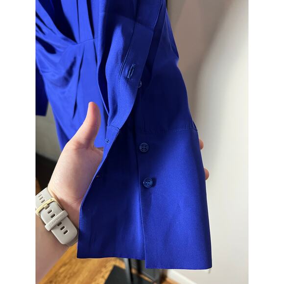 NWT GAUGE 81 Revolove PUNO Silk long-sleeved midi shirt dress Size XS - Picture 11 of 11